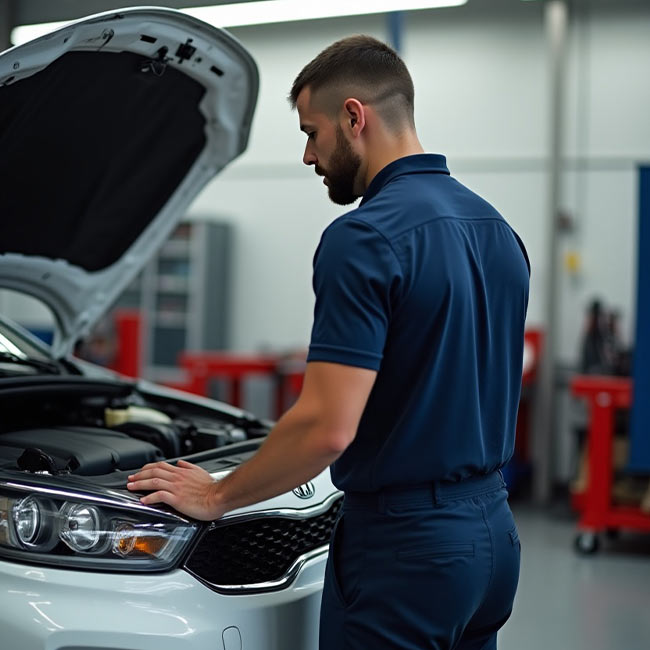 Kia car repair garage in al qouz, Dubai
