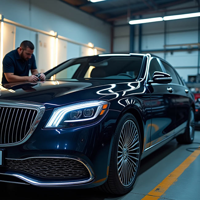 Maybach car repair garage in al qouz, Dubai