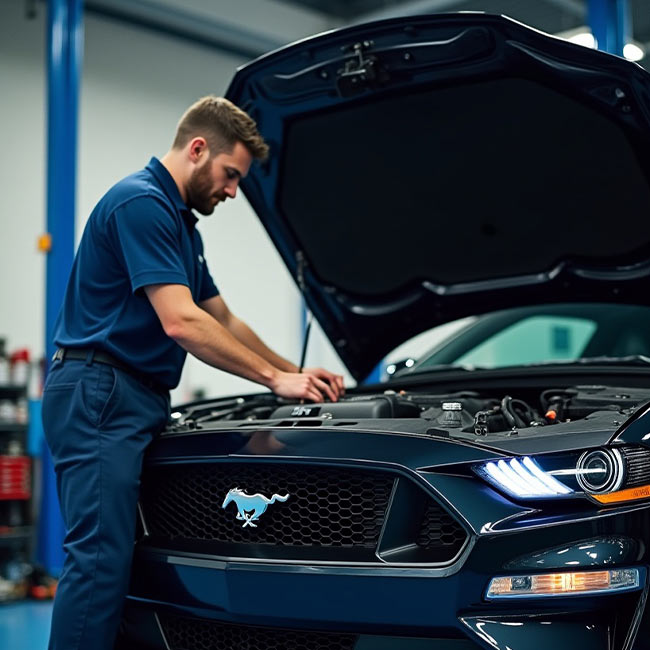 Mustang car repair garage in al qouz, Dubai